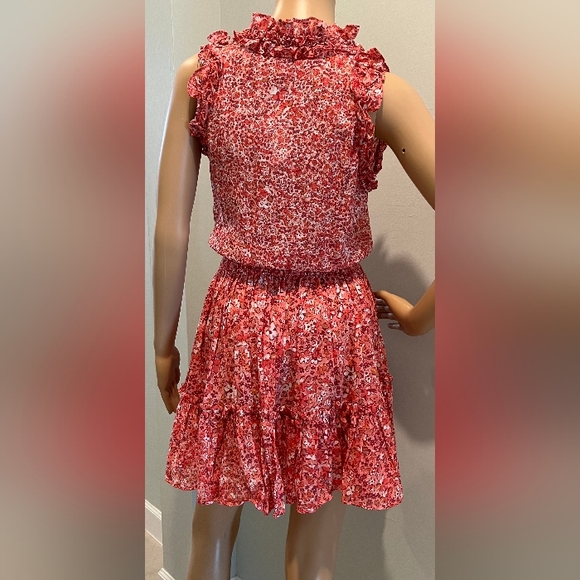 Poupette St. Barth Trina Ruffled Mini Dress Size XS New With Tags - Picture 2 of 16